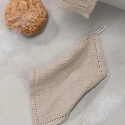 Sebra Håndklæder Og Vaskeklude|Badeværelse > Vaskeklud 3 stk. 20x20 cm, Seabreeze Beige