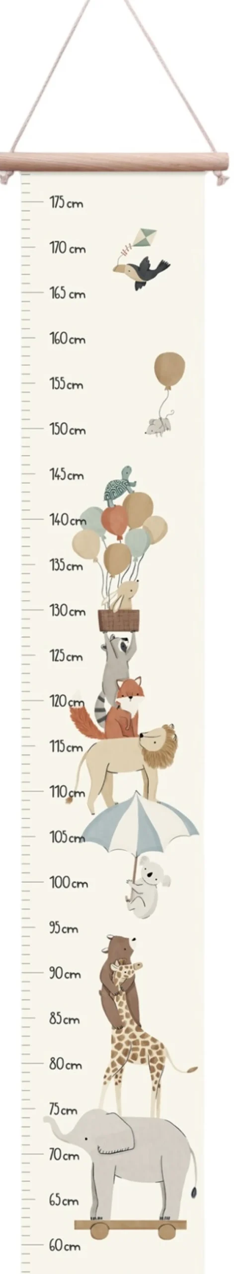 Børn Sebra Børneværelse|Interiør Til Børneværelset > World of Højdemåler 125 cm, Beige