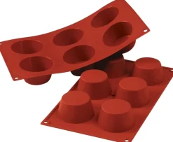 Best Classic Muffinform til 6 stk. Ø6,9 cm, Rød Bageforme