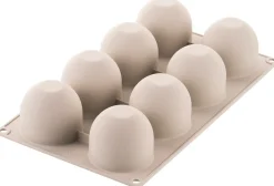 Discount Silikomart 3D Flødebolleform 8 stk. Ø6,2 cm, Grå