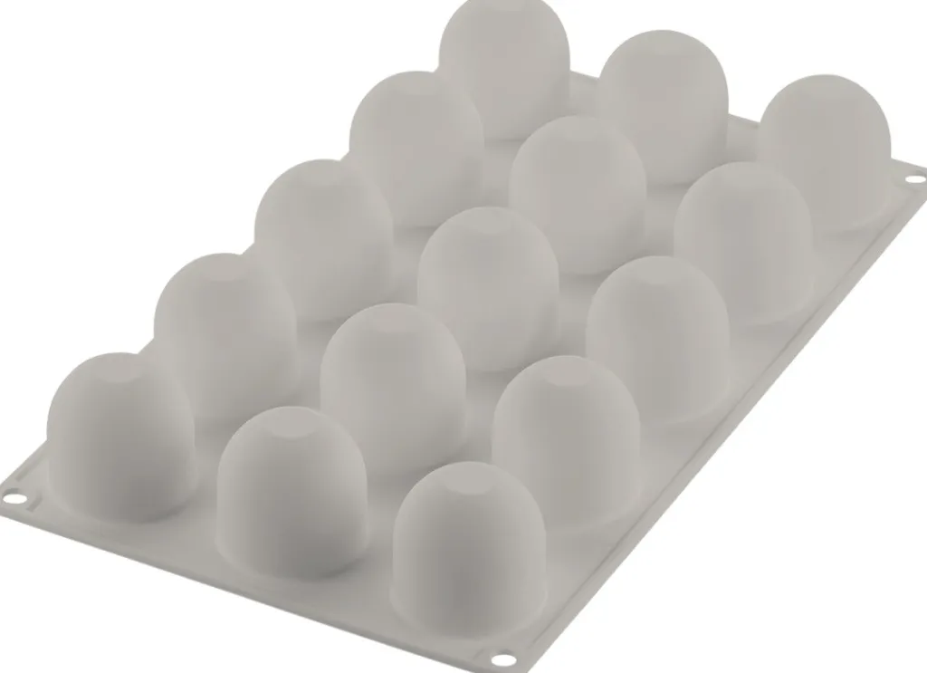 3D Mini Flødebolleform 15 stk. Ø4 cm, Grå Bageforme