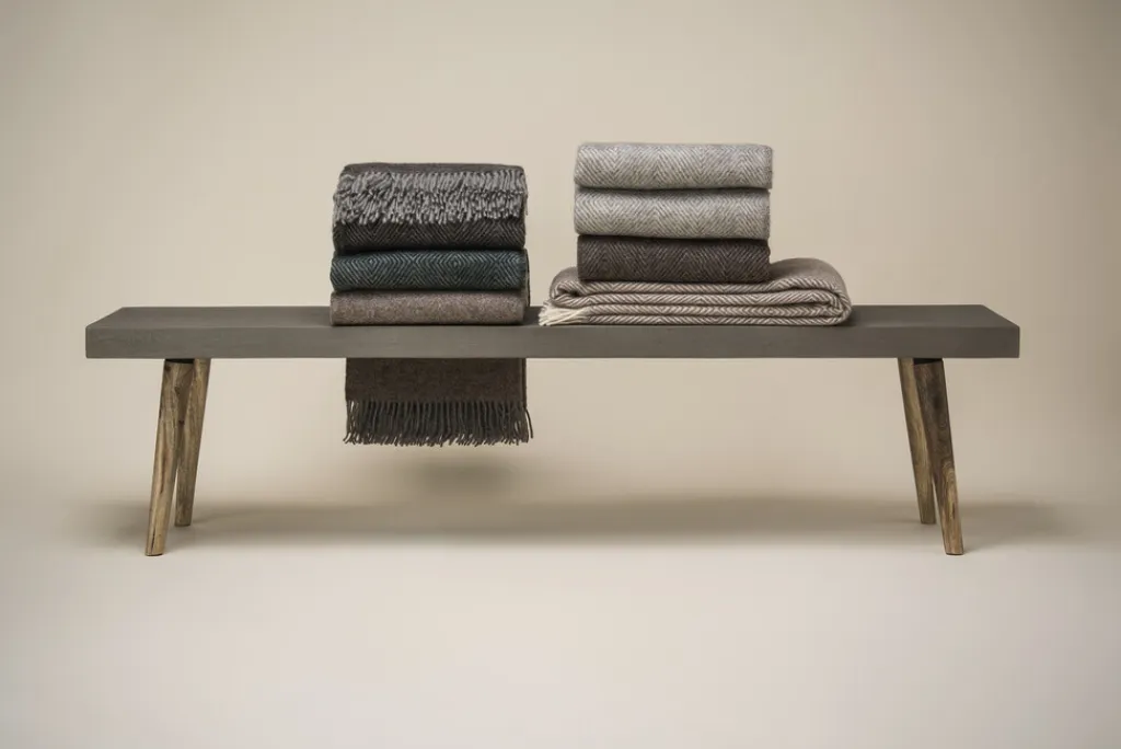 Silkeborg Uldspinderi Uderum|Plaider Og Tæpper > Fanø Plaid 140x240 cm, Light Nordic Grey