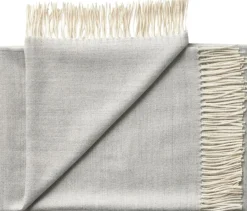 Discount Silkeborg Uldspinderi Panama Plaid 130x200 cm, Grey Sand