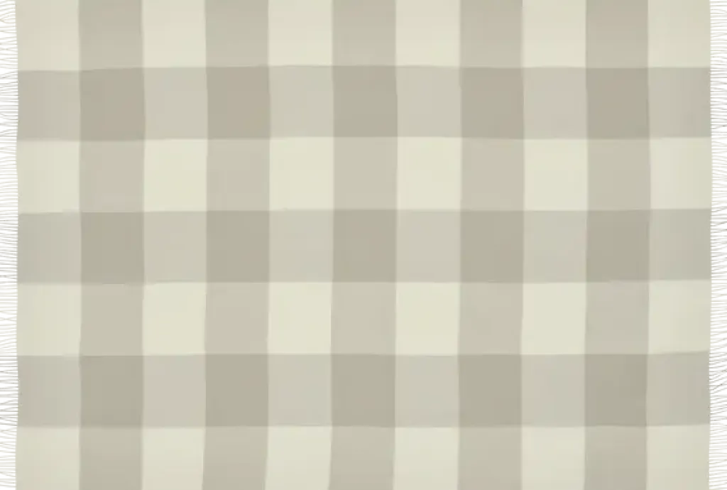 Clearance Santa Fe Plaid 130x200 cm, Limestone Uderum|Plaider Og Tæpper