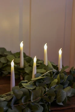 Clearance Carolin Juletræslys LED 10 stk. H15 cm, Hvid Stearinlys|Led Stearinlys