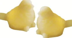 Discount Erica Lysdekoration Spurv LED 2 stk. H6,7 cm, Pale Yellow Stearinlys|Led Stearinlys