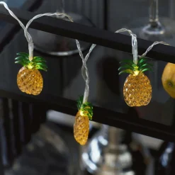 Sirius Lulu Lyskæde Ananas 10 LED 1,35 m, Gul/Grøn