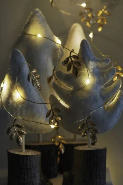 Sirius Indendørs Lyskæder > Marlin Lyskæde Laurbærblad LED 2 m, Guld