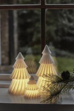 Sirius Stearinlys|Led Stearinlys > Olivia Lysdekoration Juletræ LED H, Klar