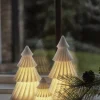 Hot Olivia Lysdekoration Juletræ LED 2 stk. H8 cm, Klar Stearinlys|Led Stearinlys