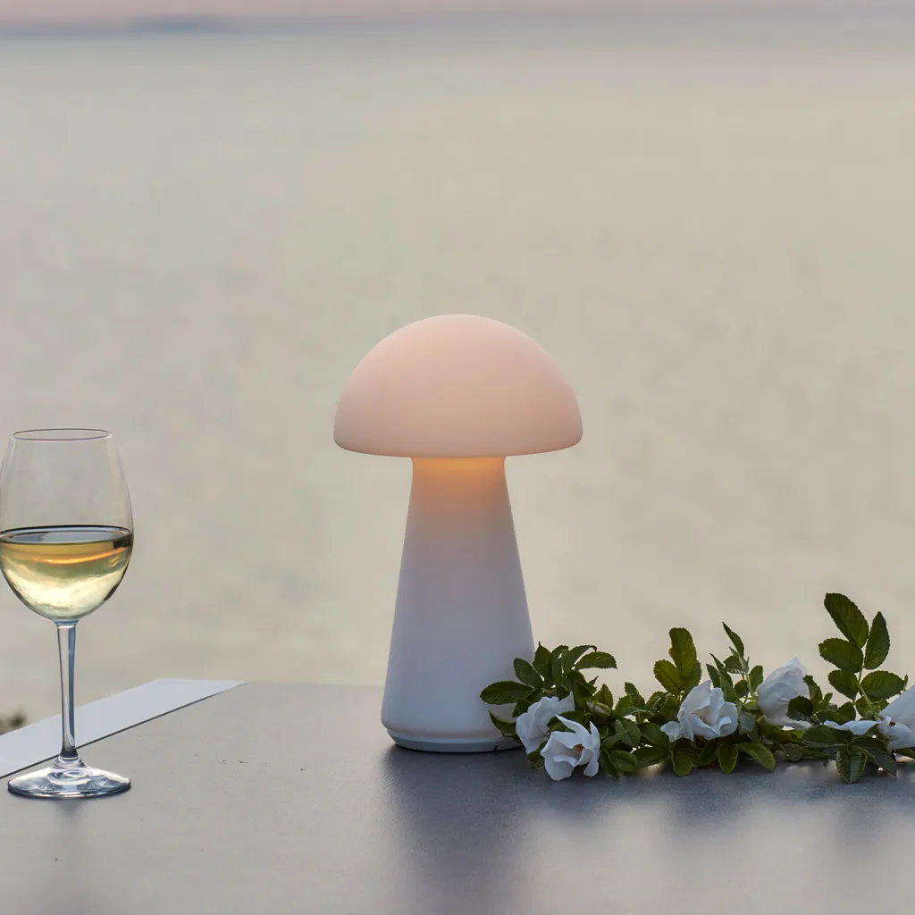 Sam Trådløs Bordlampe H29 cm, Mat Hvid Bordlamper|Trådløse Lamper