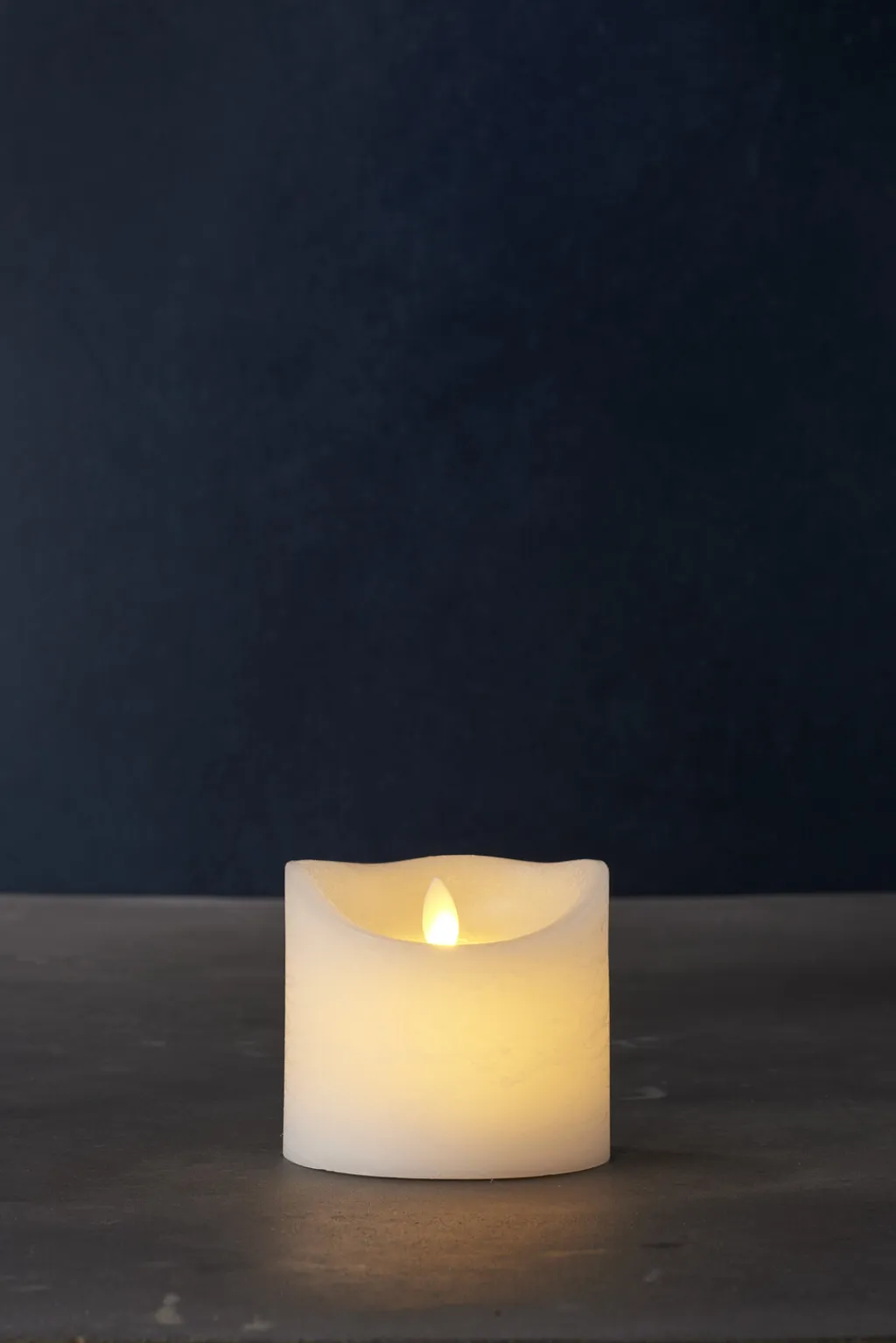 Online Sara Exclusive Bloklys LED H, Hvid Stearinlys|Led Stearinlys