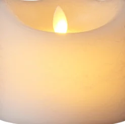 Online Sara Exclusive Bloklys LED H, Hvid Stearinlys|Led Stearinlys