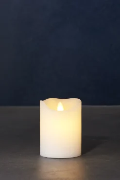 Sale Sara Exclusive Bloklys LED H, Hvid Stearinlys|Led Stearinlys