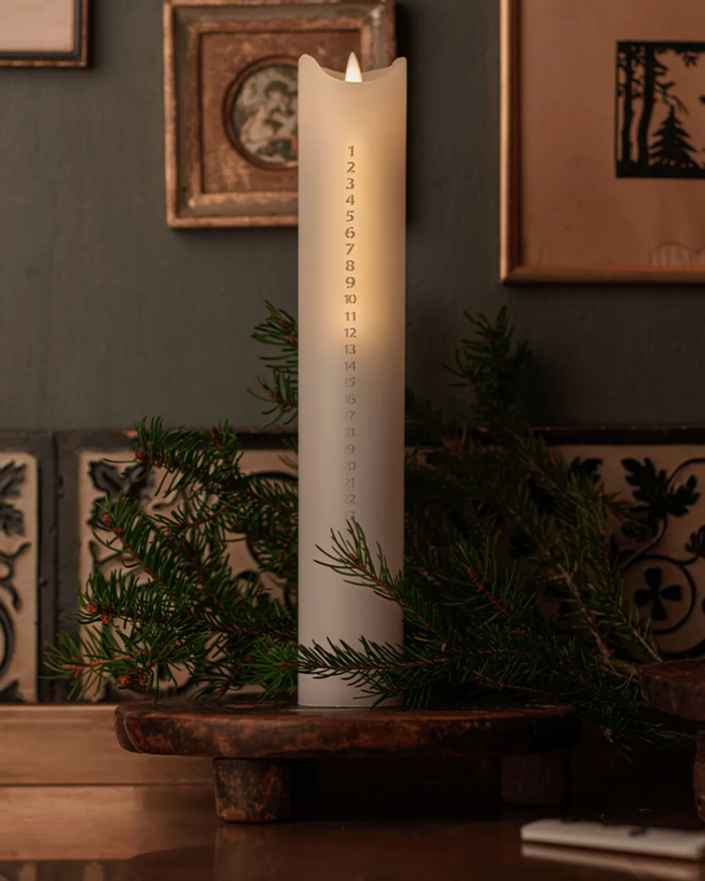 Sirius Stearinlys|Led Stearinlys > Sara Kalenderlys LED Ø5 cm,