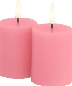 Clearance Sille Bloklys LED 2 stk. Ø5/H6,5 cm, Stearinlys|Led Stearinlys