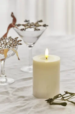 Hot Sille Bloklys LED ?7,5/H, Stearinlys|Led Stearinlys