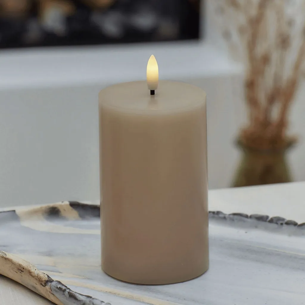 Hot Sille Bloklys LED ?7,5/H, Stearinlys|Led Stearinlys