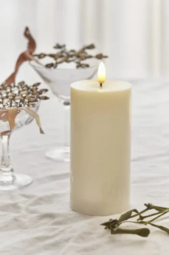 Sirius Stearinlys|Led Stearinlys > Sille Bloklys LED ?7,5/H,