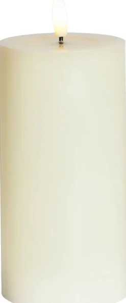 Sirius Stearinlys|Led Stearinlys > Sille Bloklys LED ?7,5/H,