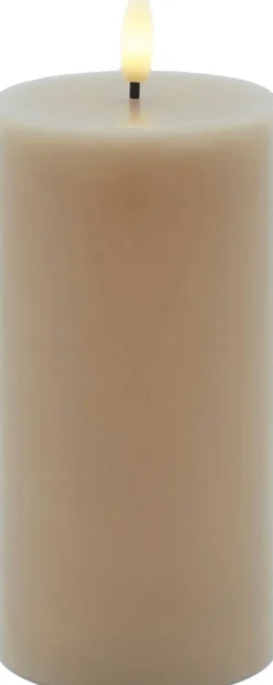 Sille Bloklys LED ?7,5/H, Stearinlys|Led Stearinlys