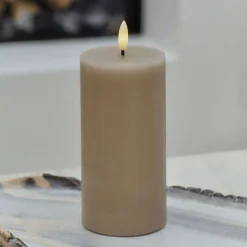 Sille Bloklys LED ?7,5/H, Stearinlys|Led Stearinlys