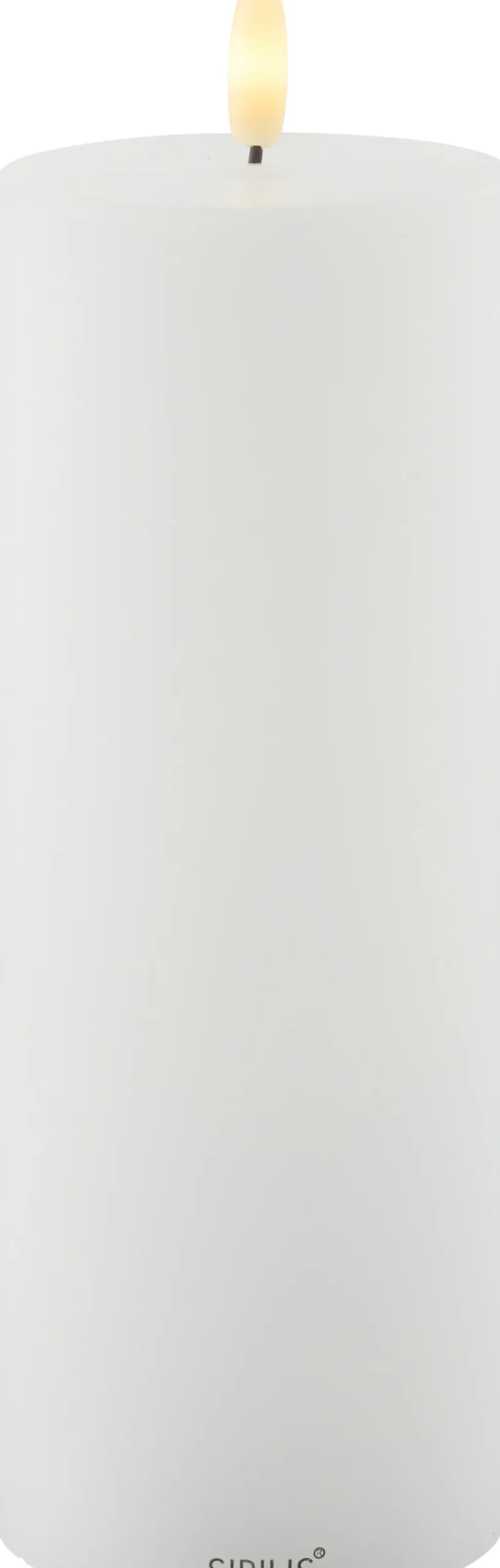 Discount Sille Exclusive Bloklys LED Ø7,5 cm/H20 cm, Hvid Stearinlys|Led Stearinlys