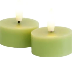 Sirius Stearinlys|Led Stearinlys > Sille Fyrfadslys LED 2 stk. Ø4,5/H2,2 cm,