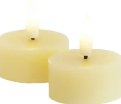Online Sille Fyrfadslys LED 2 stk. Ø4,5/H2,2 cm, Stearinlys|Led Stearinlys