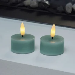 Sirius Stearinlys|Led Stearinlys > Sille Fyrfadslys LED 2 stk. Ø4,5/H2,2 cm,