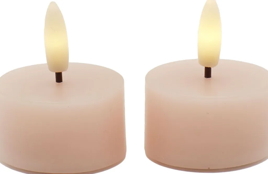 Sale Sille Fyrfadslys LED 2 stk. Ø4,5/H2,2 cm, Stearinlys|Led Stearinlys