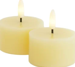 Sale Sille Fyrfadslys LED 2 stk. Ø6/H3,4 cm, Stearinlys|Led Stearinlys