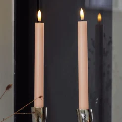 Outlet Sille Kronelys LED 2 stk. Ø2/H25 cm, Stearinlys|Led Stearinlys
