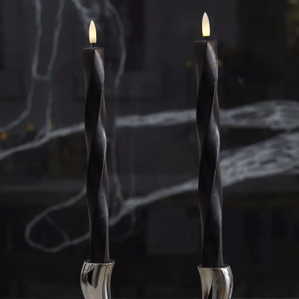Discount Sille Nordic Sculpture Kronelys Twist LED 2 stk. ?2,4/H26 cm, Stearinlys|Led Stearinlys