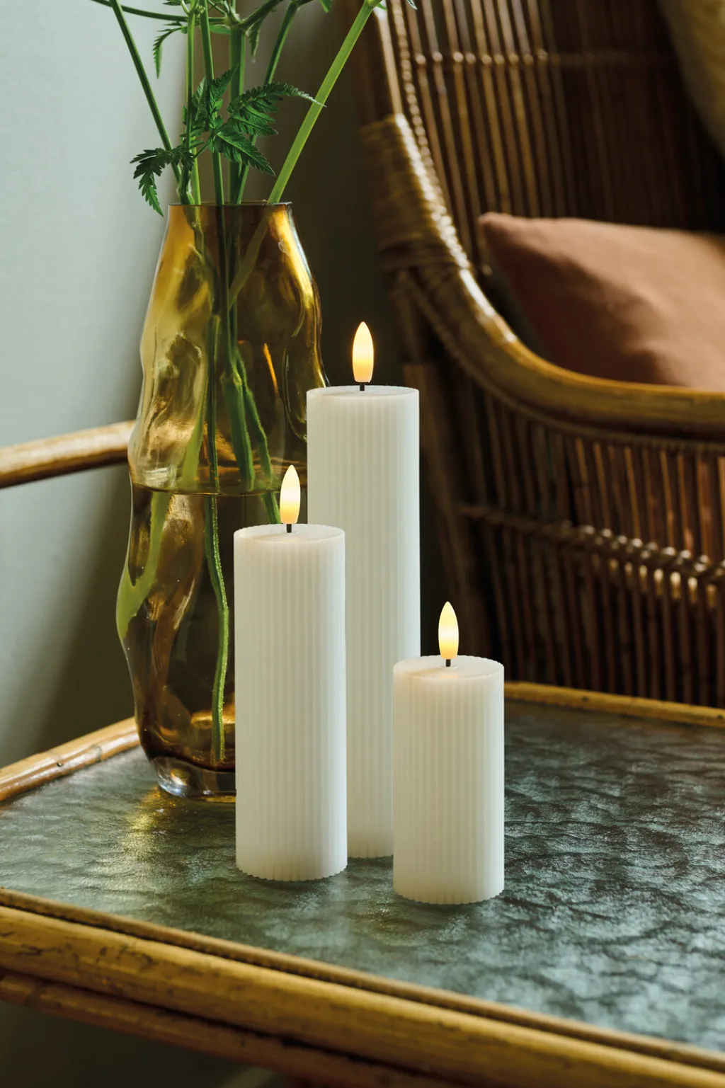 Discount Smilla Bloklys LED Genopladelig , Hvid Stearinlys|Led Stearinlys