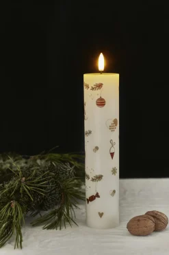 Hot Sirius Mie Bloklys LED ?5/H22 cm, Julemotiv