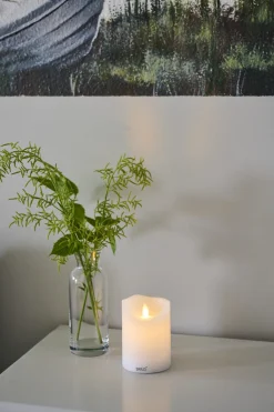 Sirius Stearinlys|Led Stearinlys > Sara Bloklys LED Genopladelig H, Hvid