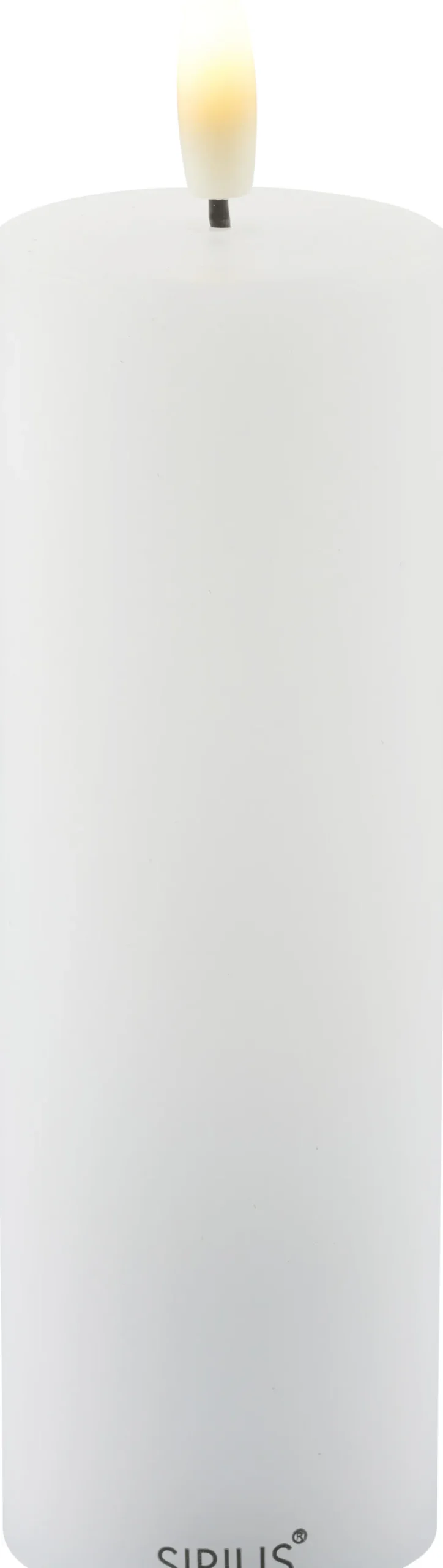 Online Sille Bloklys Genopladelig LED H15 cm, Hvid Stearinlys|Led Stearinlys