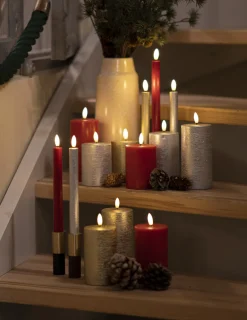 Outlet Sirius Sille Bloklys LED 3 stk. ?7,5 cm, Guld