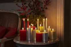 Outlet Sirius Sille Bloklys LED 3 stk. ?7,5 cm, Guld