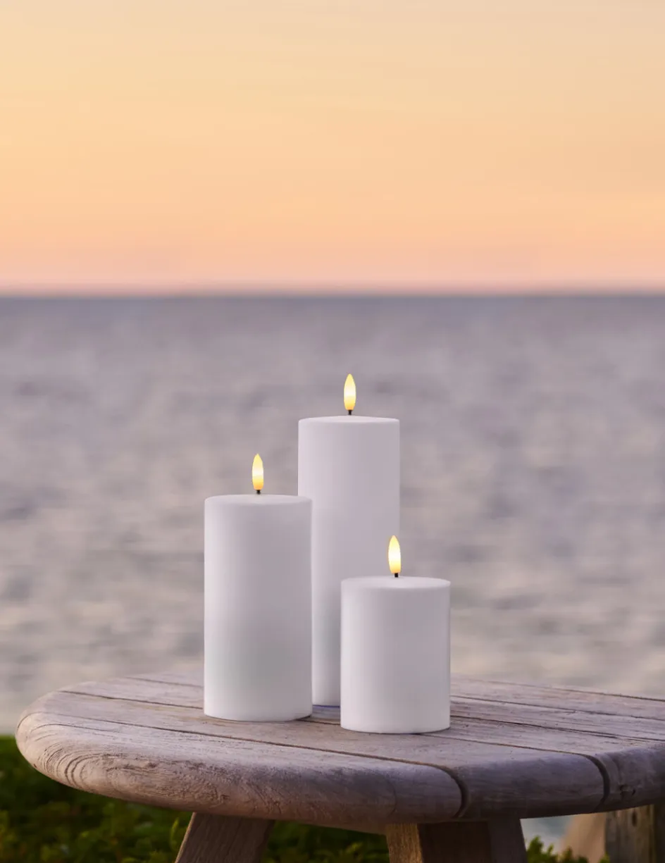 Sale Sirius Sille Bloklys LED Udendørs 3 stk, Hvid