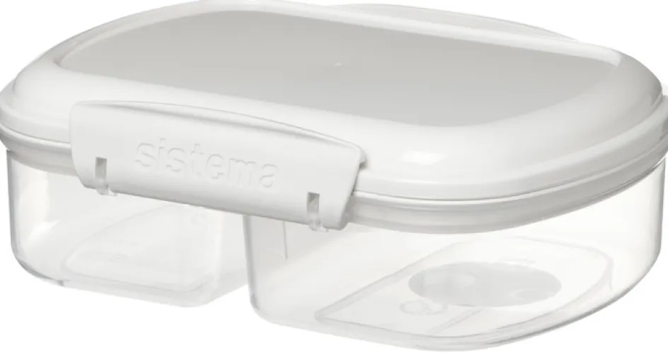 Best Sistema Bake It Split Opbevaringsboks 630 ml, Hvid