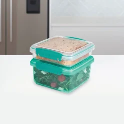 Sistema Opbevaring Til Køkkenet|Madkasser Og -Poser > Klip It Madkasse 2 stk, Minty Teal