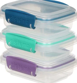 Klip It Opbevaringsboks , Ocean Blue/Minty Teal/Misty Purple Opbevaring Til Køkkenet|Madopbevaring