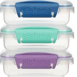 Klip It Opbevaringsboks , Ocean Blue/Minty Teal/Misty Purple Opbevaring Til Køkkenet|Madopbevaring