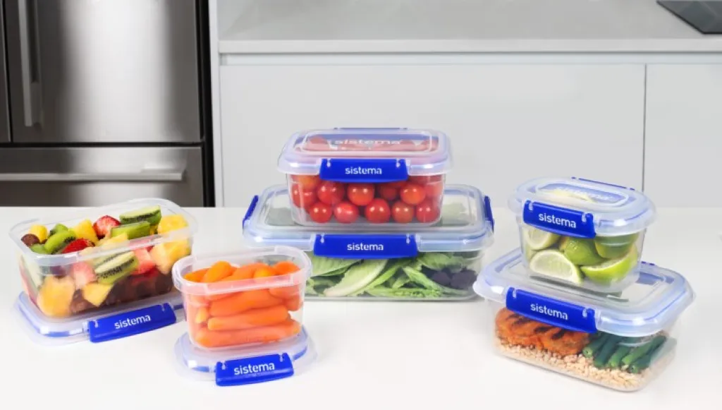 Sistema Opbevaring Til Køkkenet|Madopbevaring > Klip It Plus Essentials Opbevaringsboks 6 stk, Blå