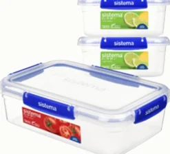 Best Sistema Klip It Plus Opbevaringsboks 3 stk, Blå