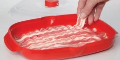 Sale Microwave Easy Bacon, Rød Madlavning I Mikrobølgeovn