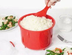 Sale Microwave Riskoger 2 stk. 2,6 L, Rød Madlavning I Mikrobølgeovn