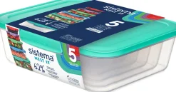 Outlet Nest It Meal Prep Opbevaringsbokse 5 stk, Multifarvet Opbevaring Til Køkkenet|Madopbevaring